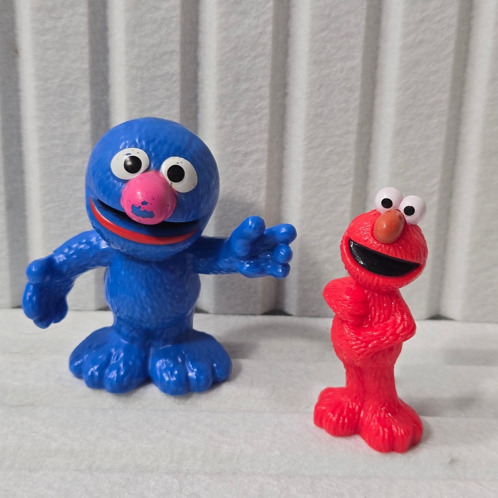 Sesame Street Elmo and Grover Mini‎ Figures 2009 Sesame Workshop Toy Lot